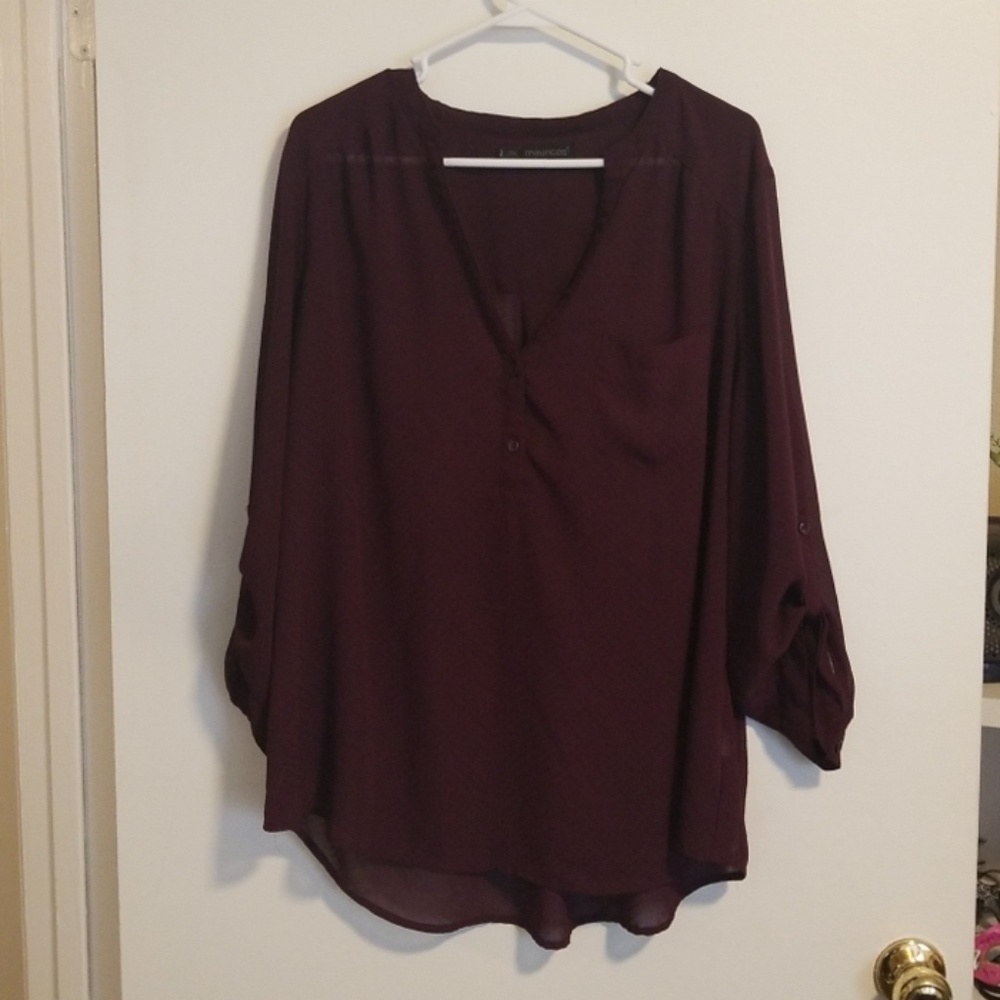 Maurice's Plum Shirt